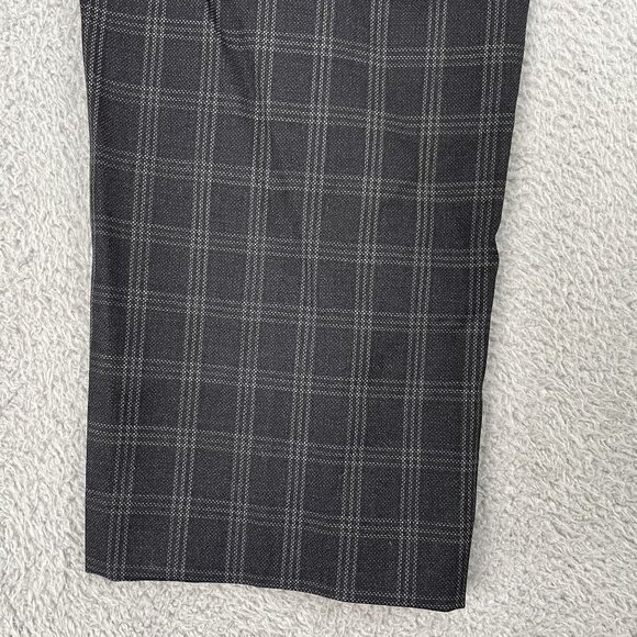 Banana Republic Standard Fit 100% Wool Mens Plaid Lined Dress Pants Sz 40 x 30 - Picture 3 of 5